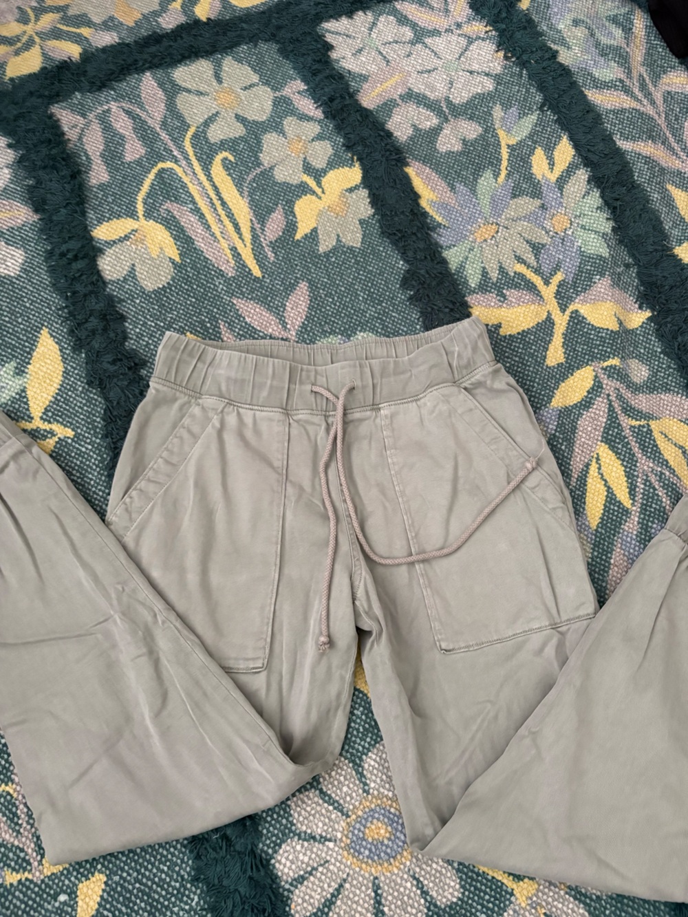 Bella Dahl Womens Pocket Jogger Olive Green XS - Picture 2 of 4